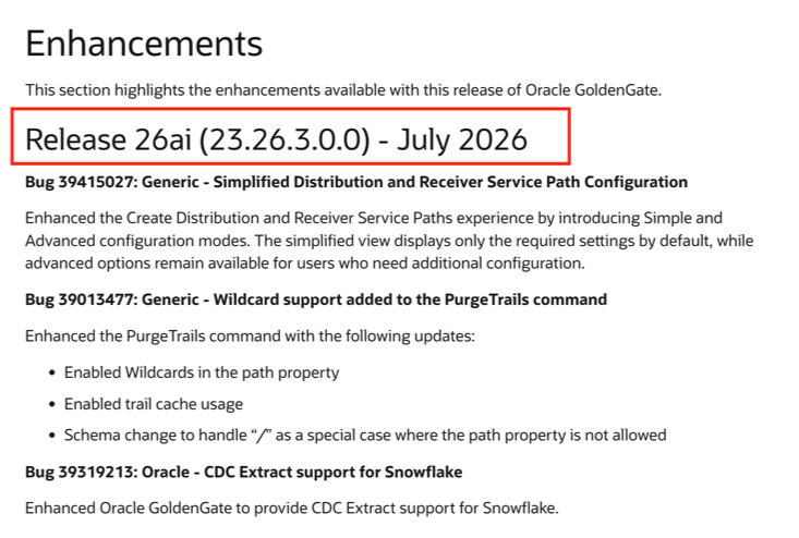 OracleGoldenGate_23.26.3_patch release notes